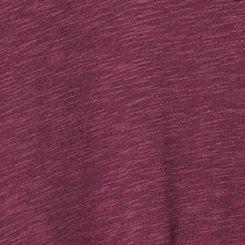 Plus Size 2-Fer Lace Halter-Neck Tee, WINETASTING, swatch