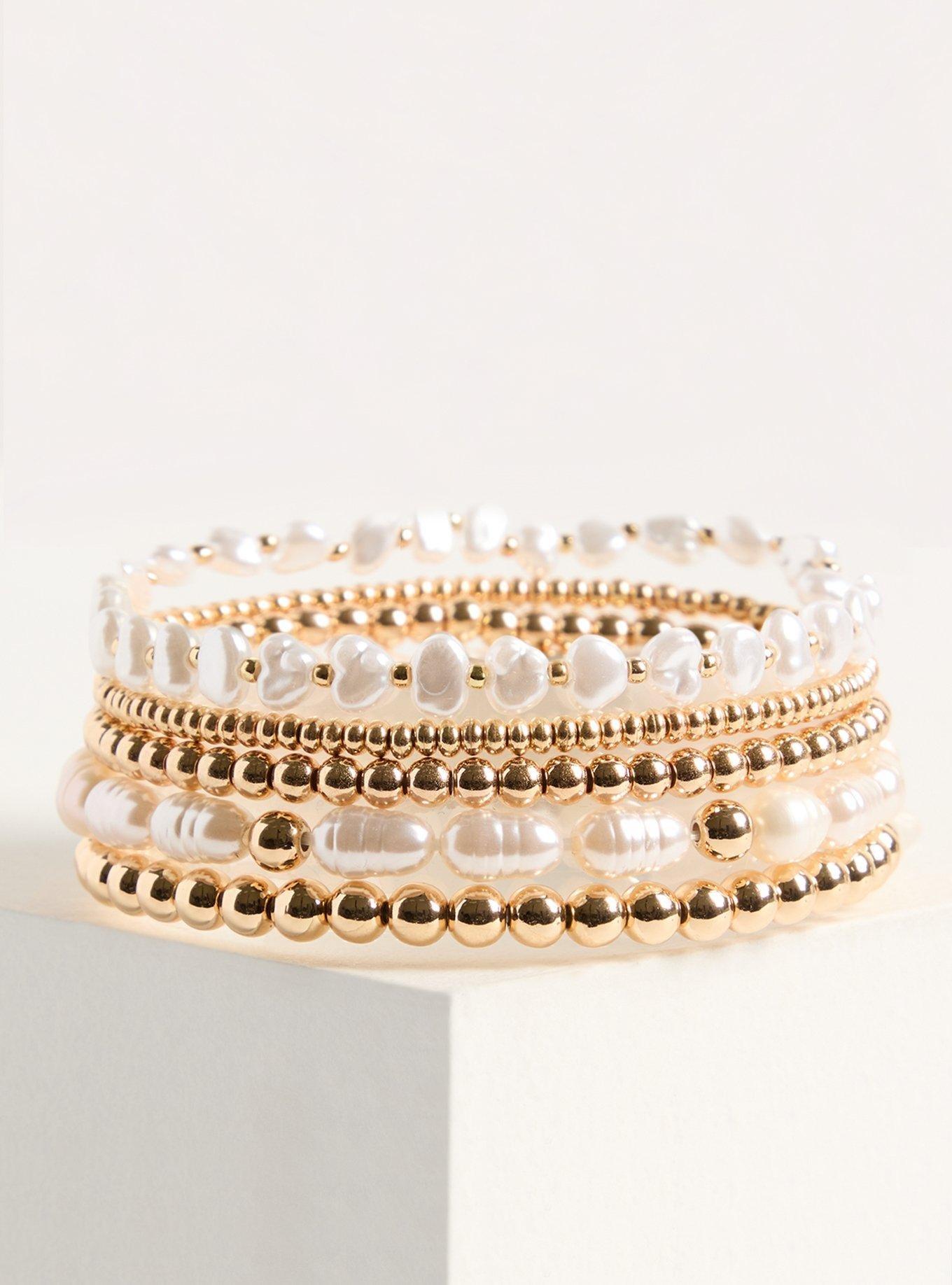 Pearl Stretch Bracelet Set