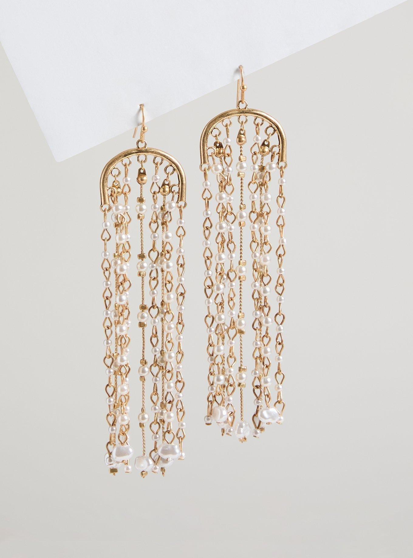 Pearl Fringe Earring