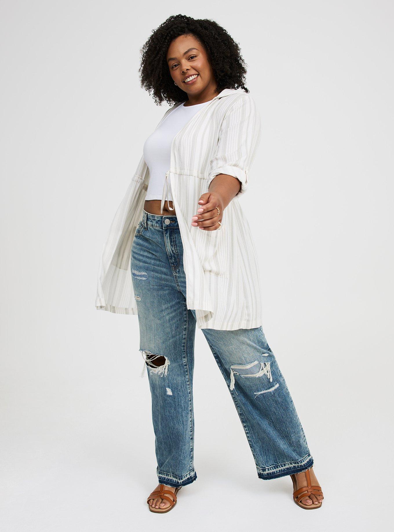 Washable Gauze Hooded Kimono