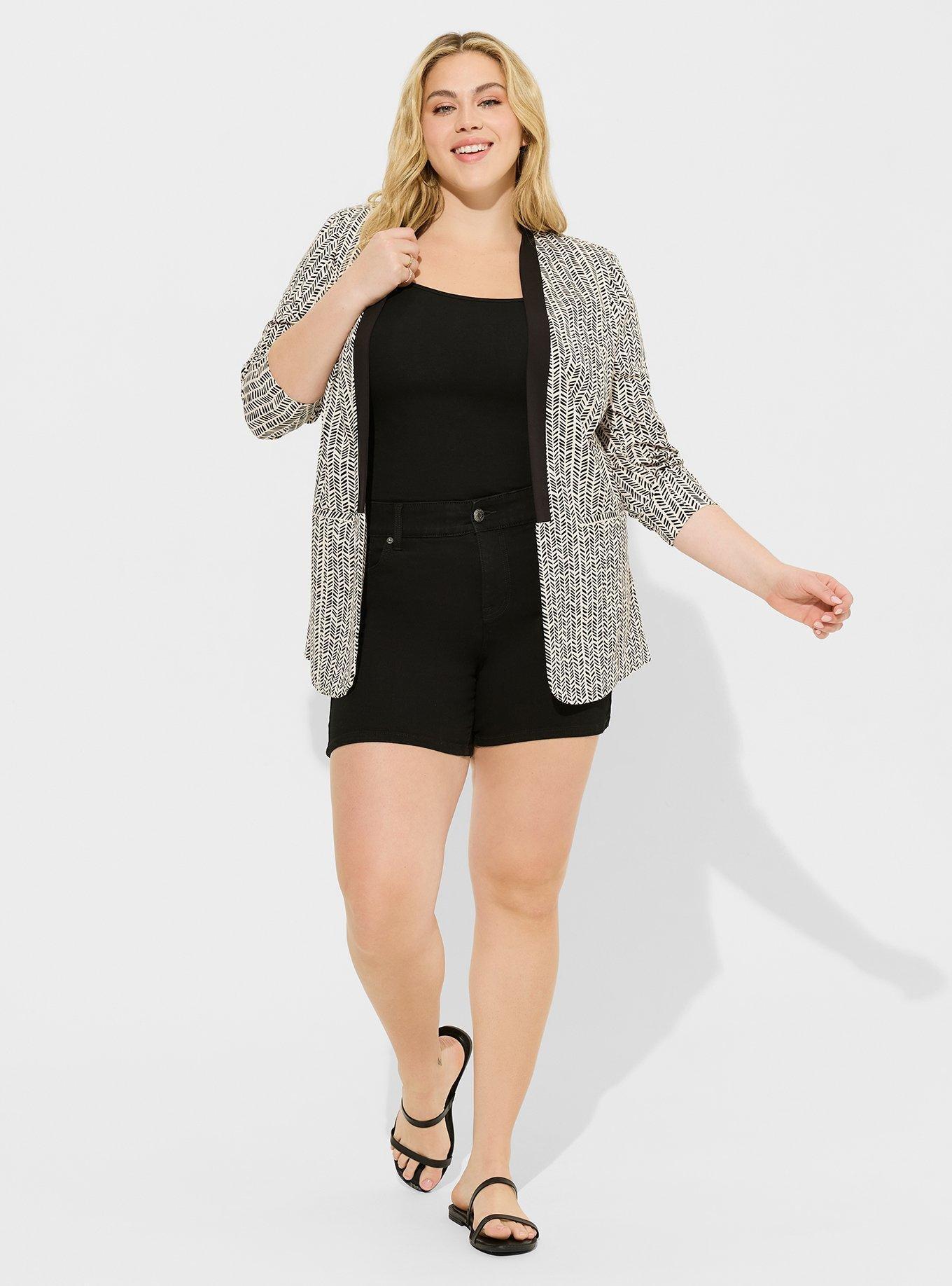 Stretch Challis Lightweight Blazer