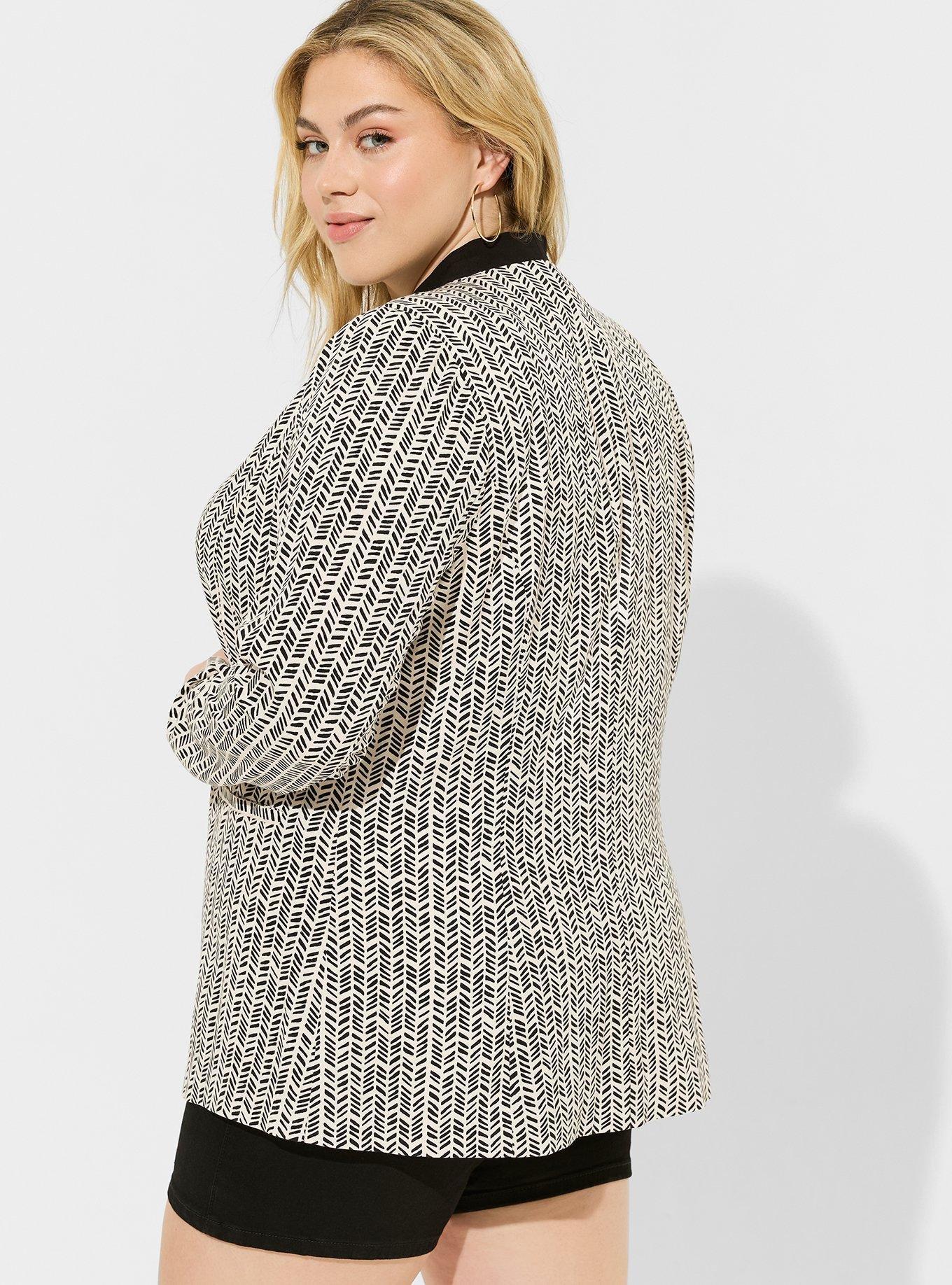 Stretch Challis Lightweight Blazer