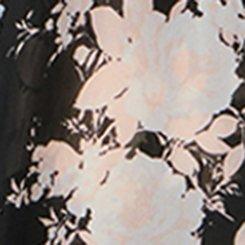Mesh Ruffle Sleeve Kimono, ILLUMINATED FLORAL BLACK, swatch