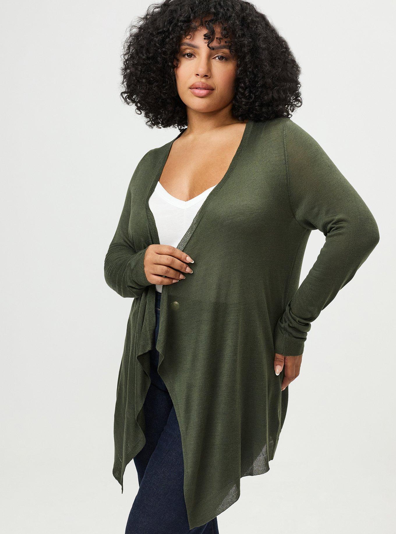 Tissue Weight Open Front Cardigan, DEEP DEPTHS, alternate