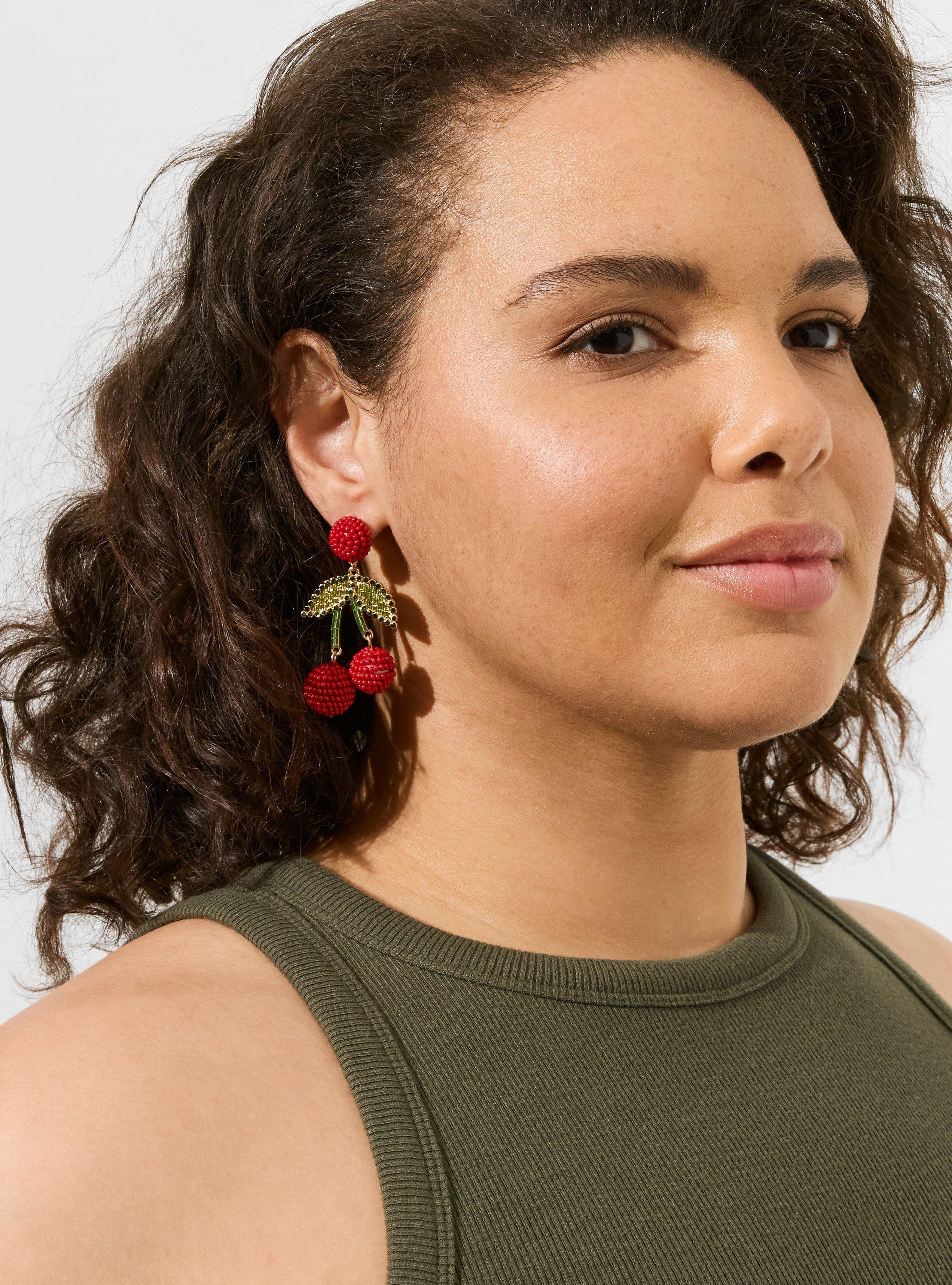 Cherry Statement Earring