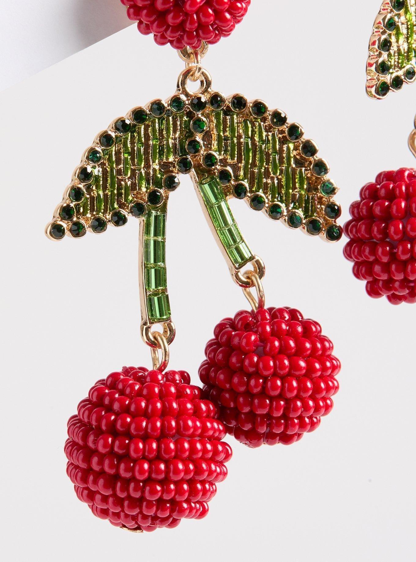 Cherry Statement Earring