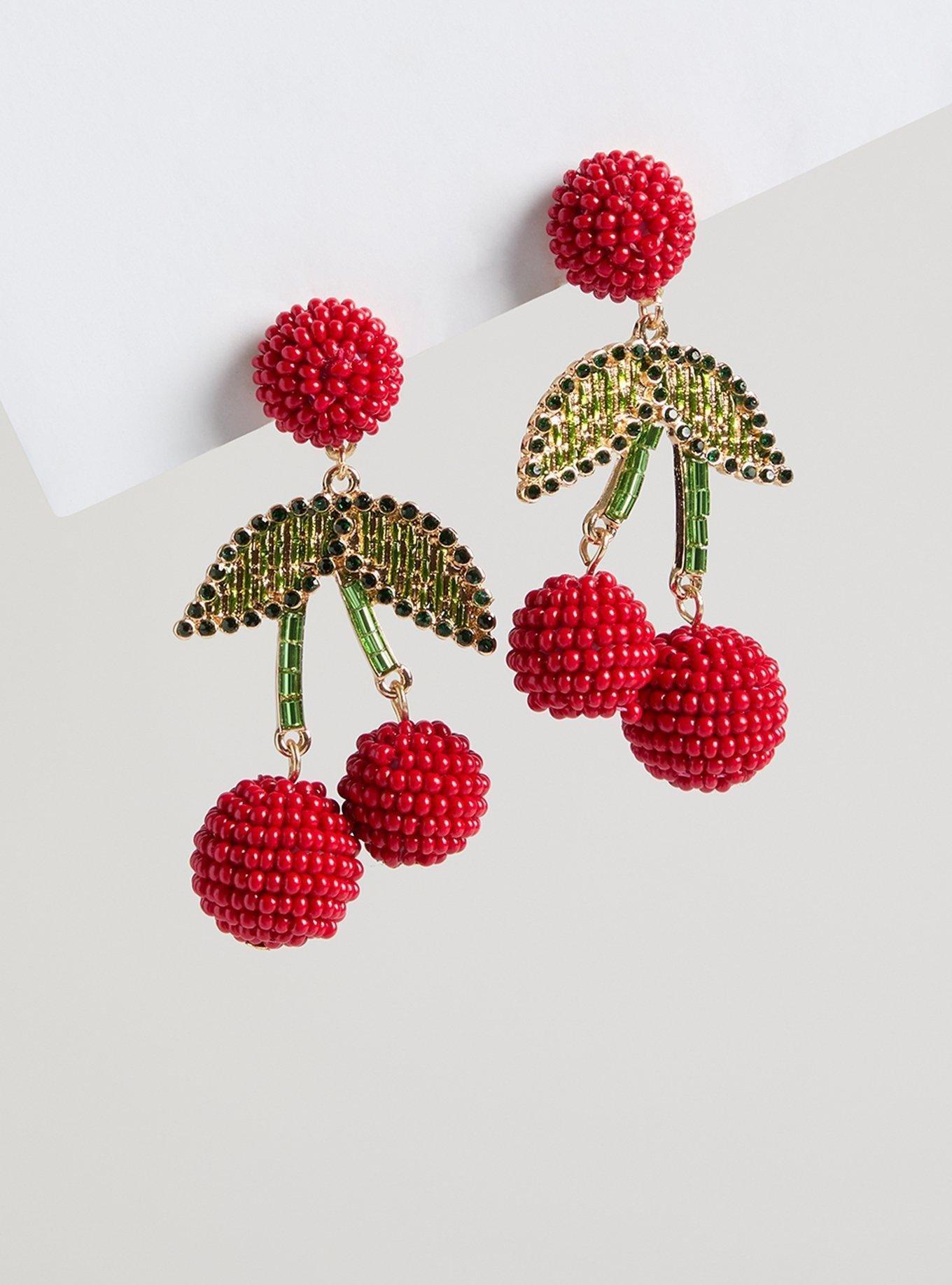 Cherry Statement Earring