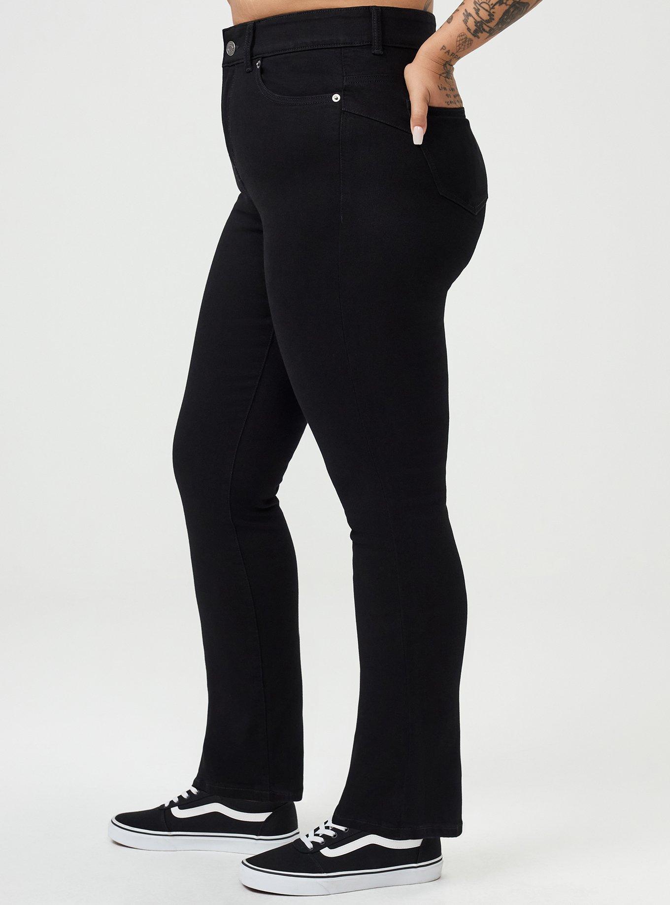 Bombshell High-Rise Straight Jean, BLACK, alternate