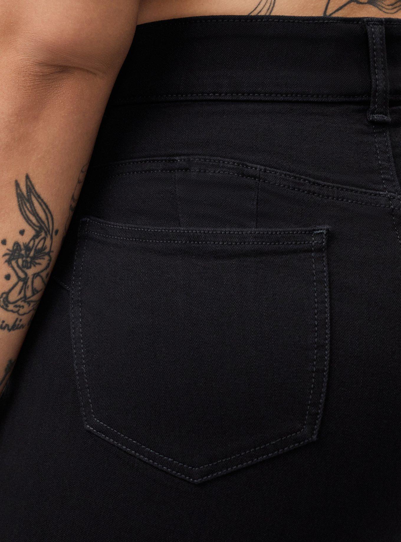 Bombshell High-Rise Straight Jean, BLACK, alternate