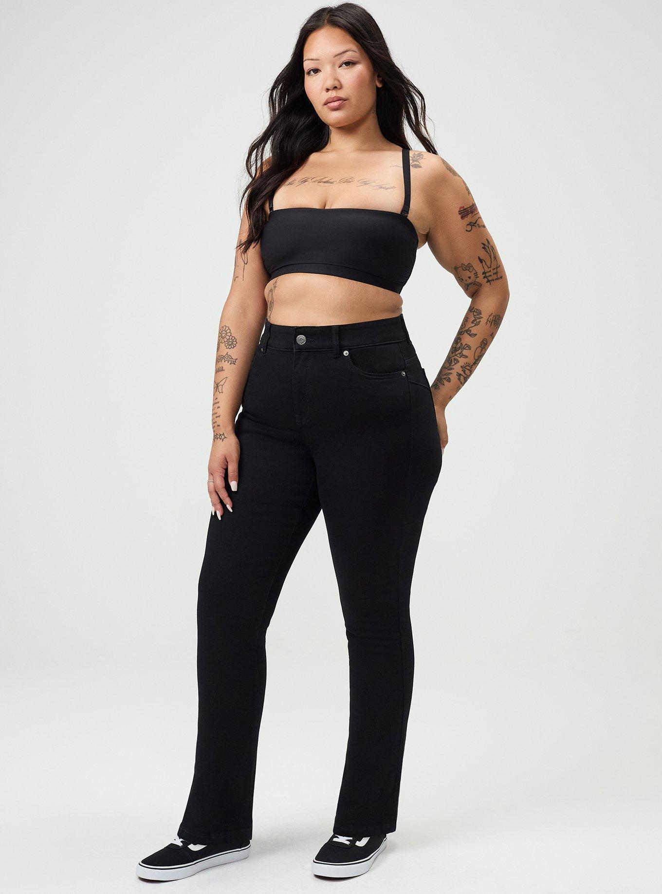 Bombshell High-Rise Straight Jean, BLACK, alternate