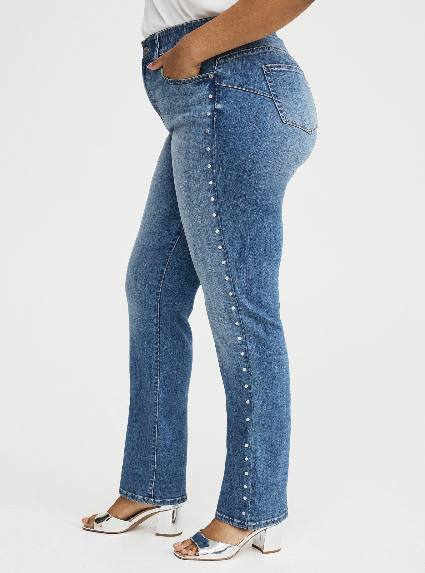 Bombshell High-Rise Straight Jean, CORDOBA, alternate