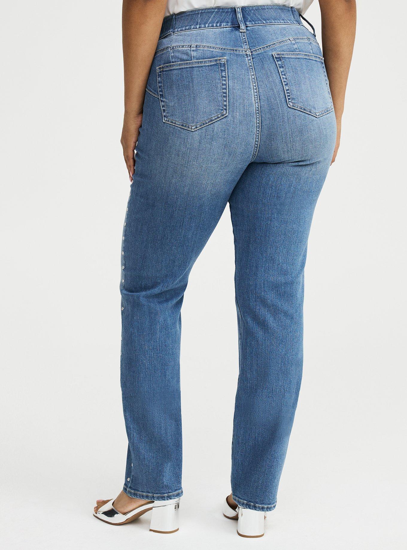Bombshell High-Rise Straight Jean, CORDOBA, alternate