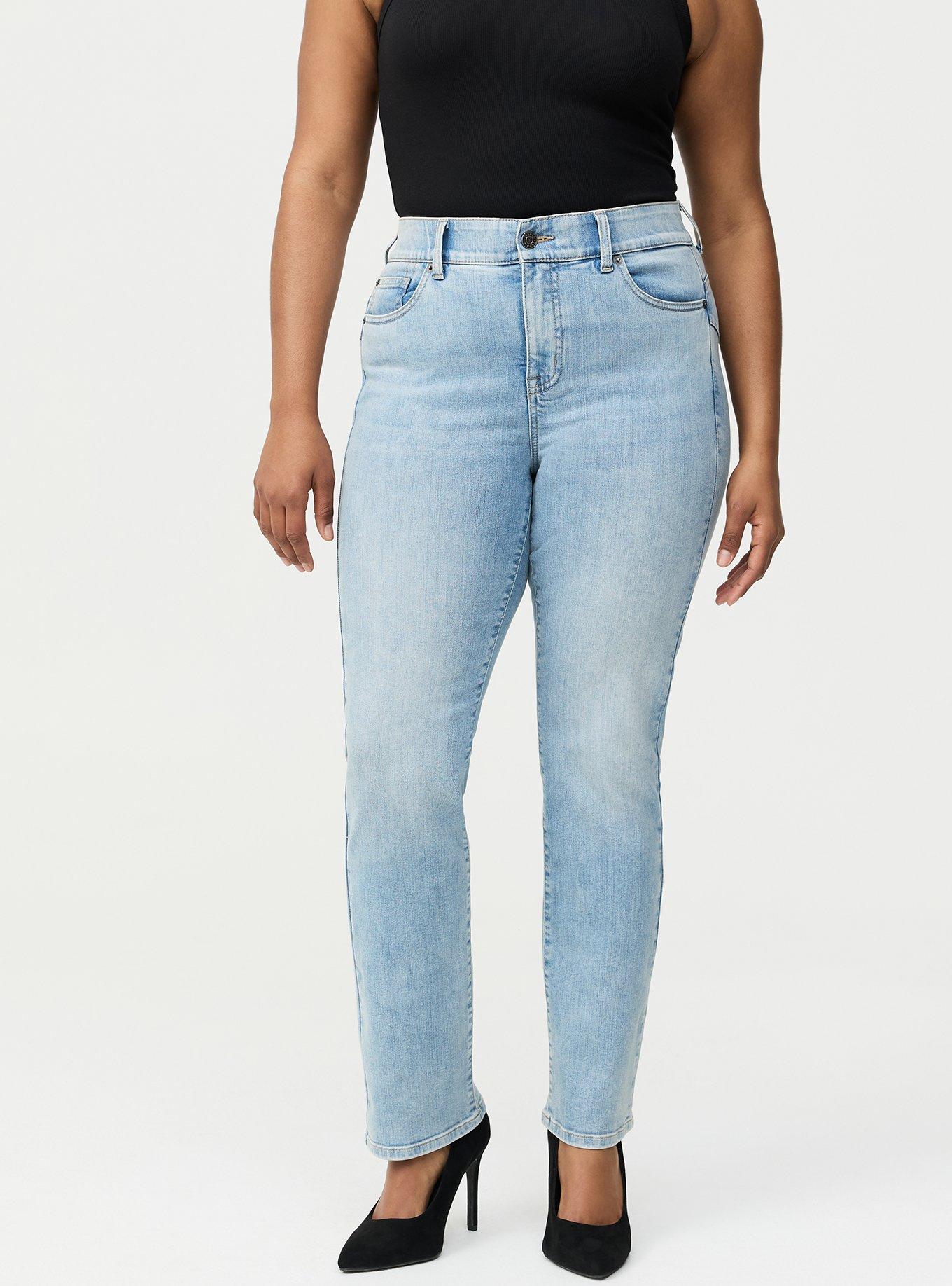 Bombshell High-Rise Straight Jean, SANTORINI, alternate