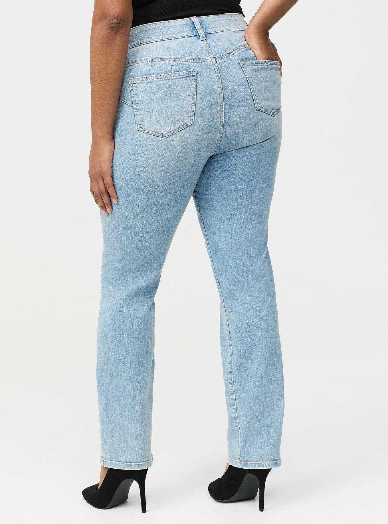Bombshell High-Rise Straight Jean, SANTORINI, alternate