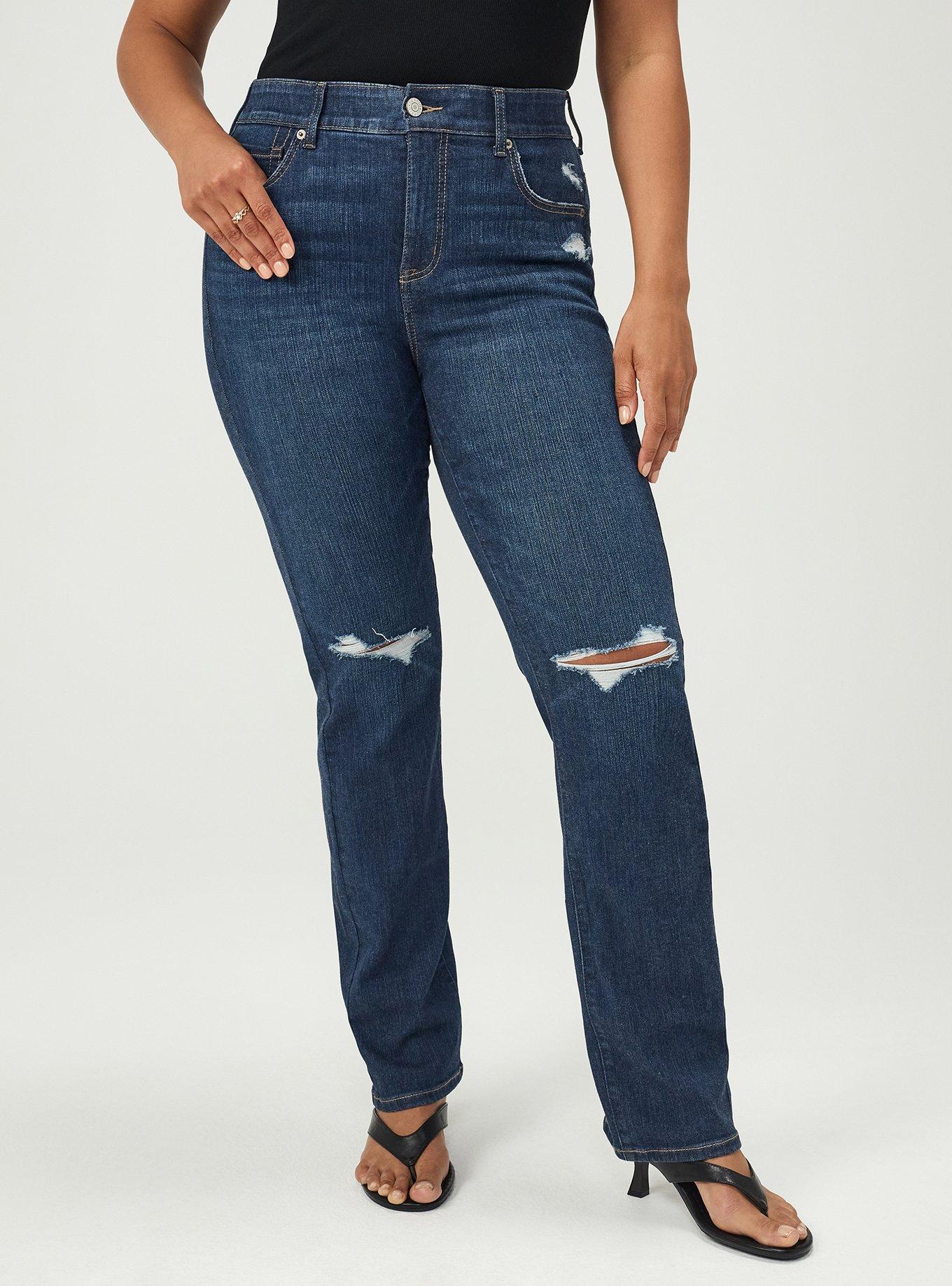 Bombshell High-Rise Straight Jean, EROS, alternate