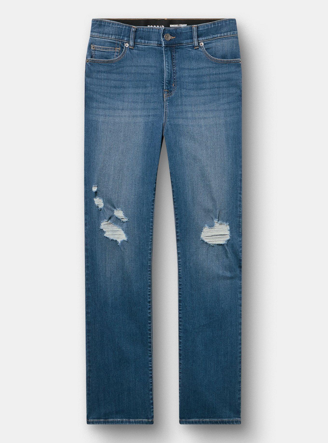 Bombshell High-Rise Straight Jean, PAMPLOMA, flat