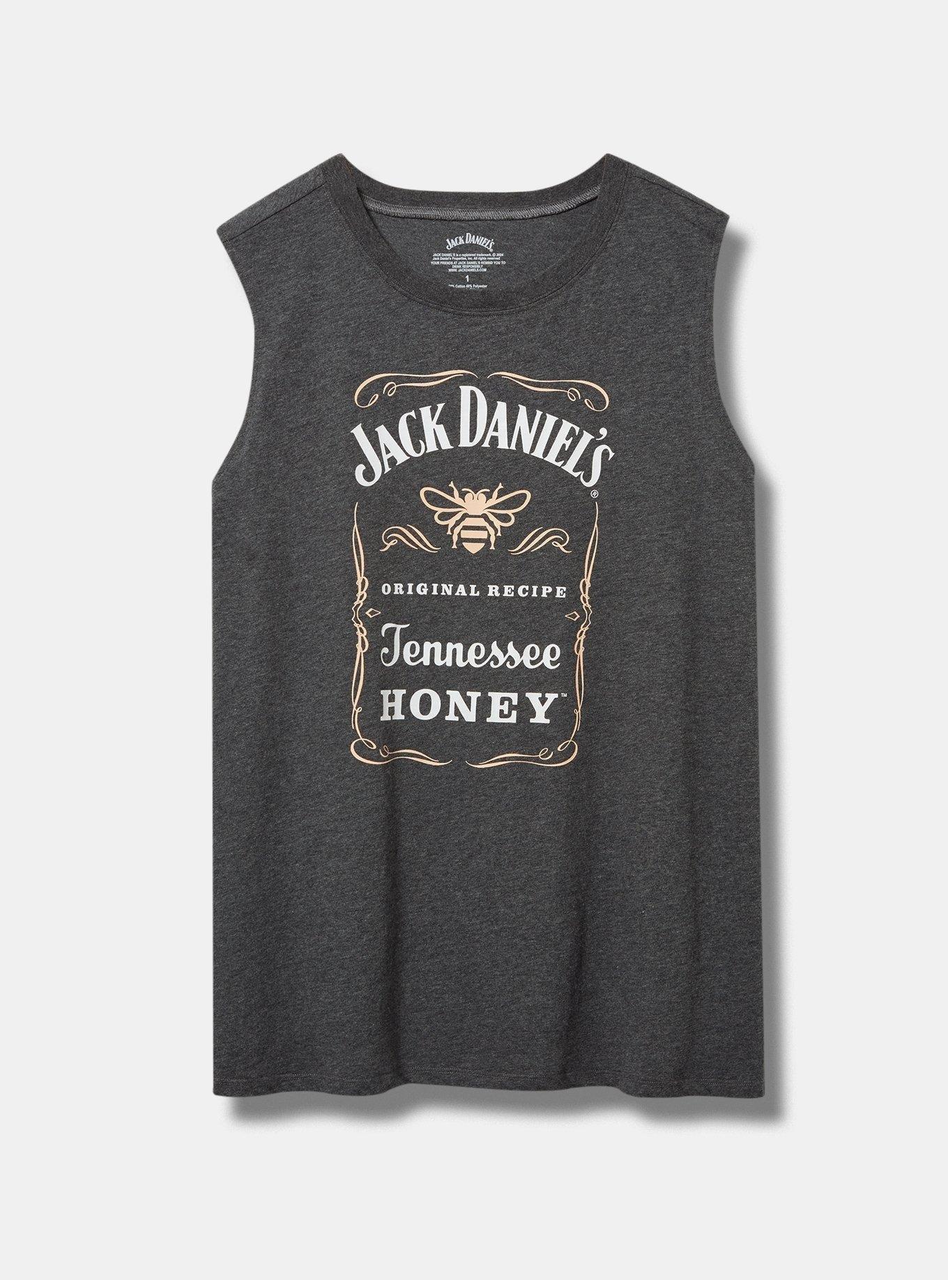 Jack Daniels Honey Relax Fit Cotton Crew Tank