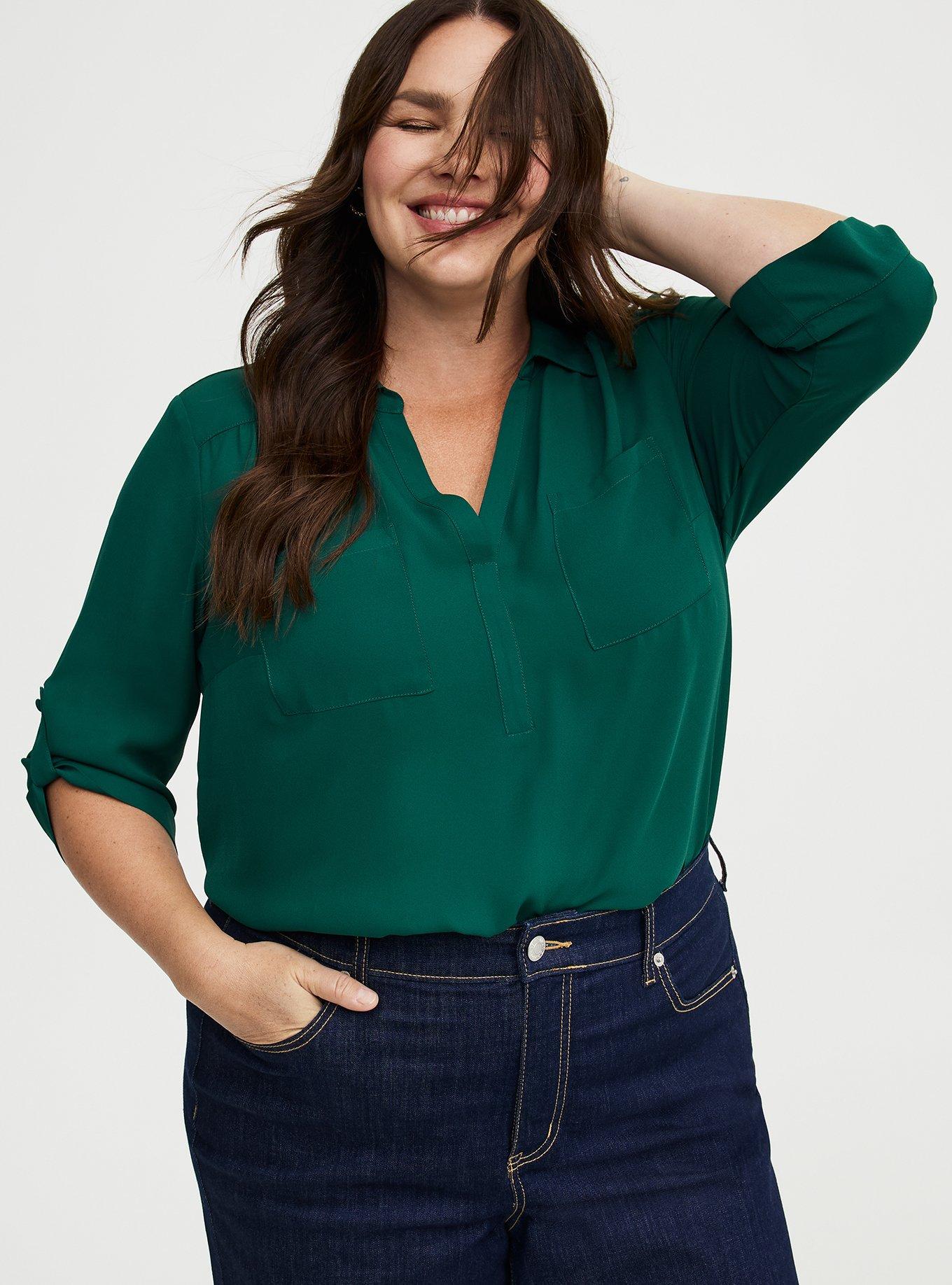 Harper Collared 3/4 Sleeve Top