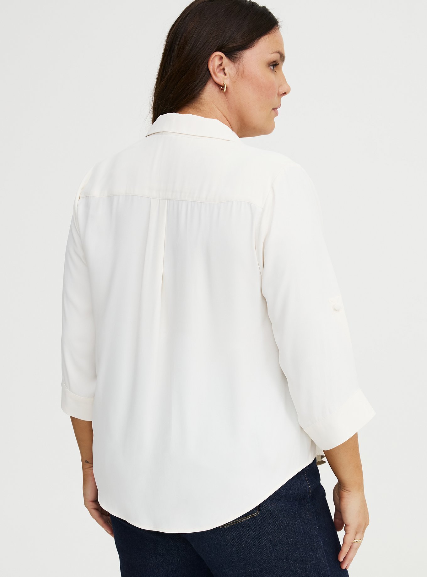 Plus Size - Harper Georgette Pullover 3/4 Sleeve Blouse - Torrid
