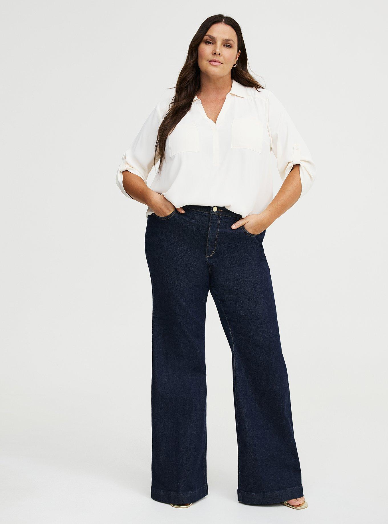 Harper Collared 3/4 Sleeve Blouse, WHISPER WHITE, alternate