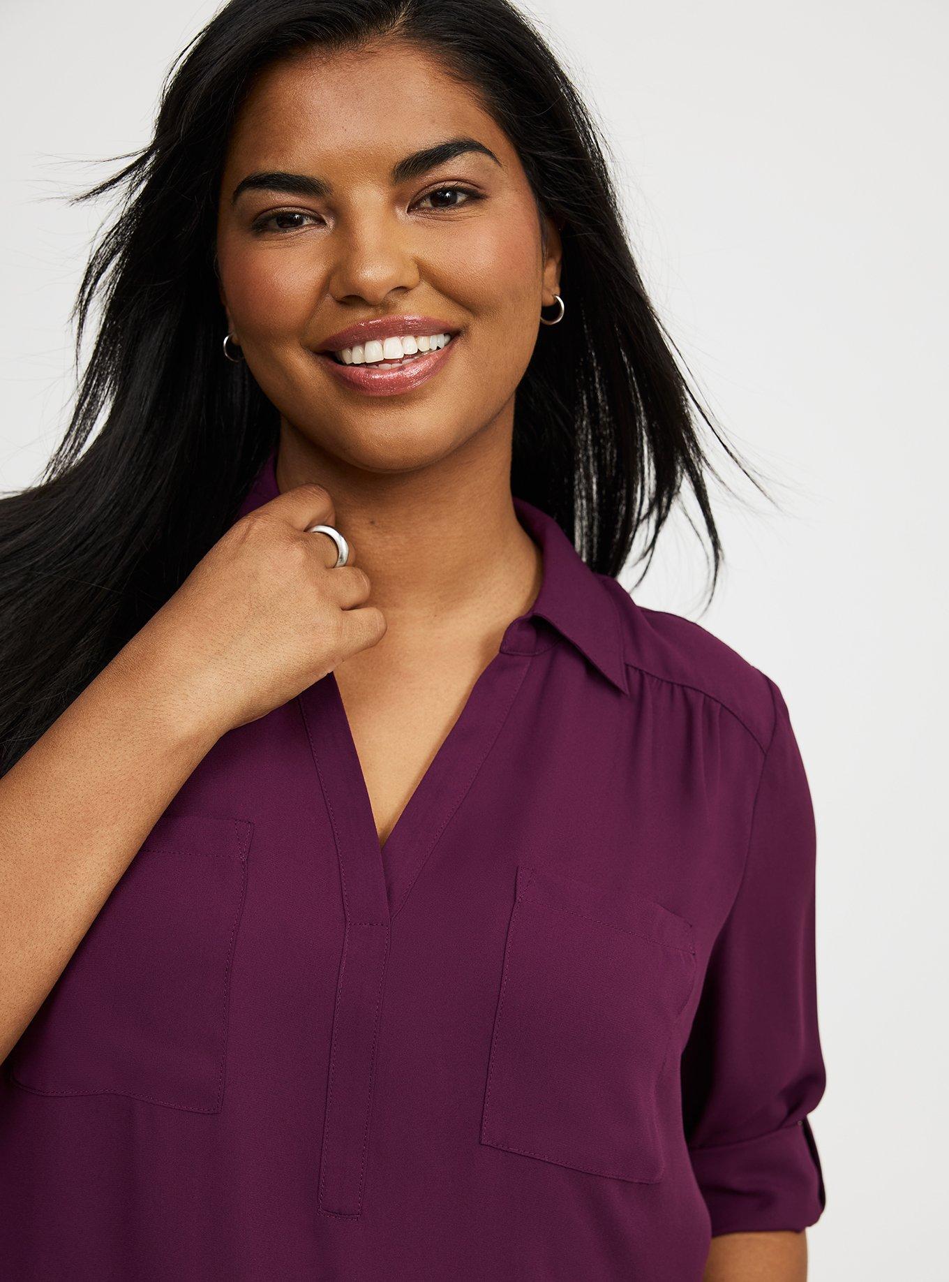 Harper Collared Pullover Blouse