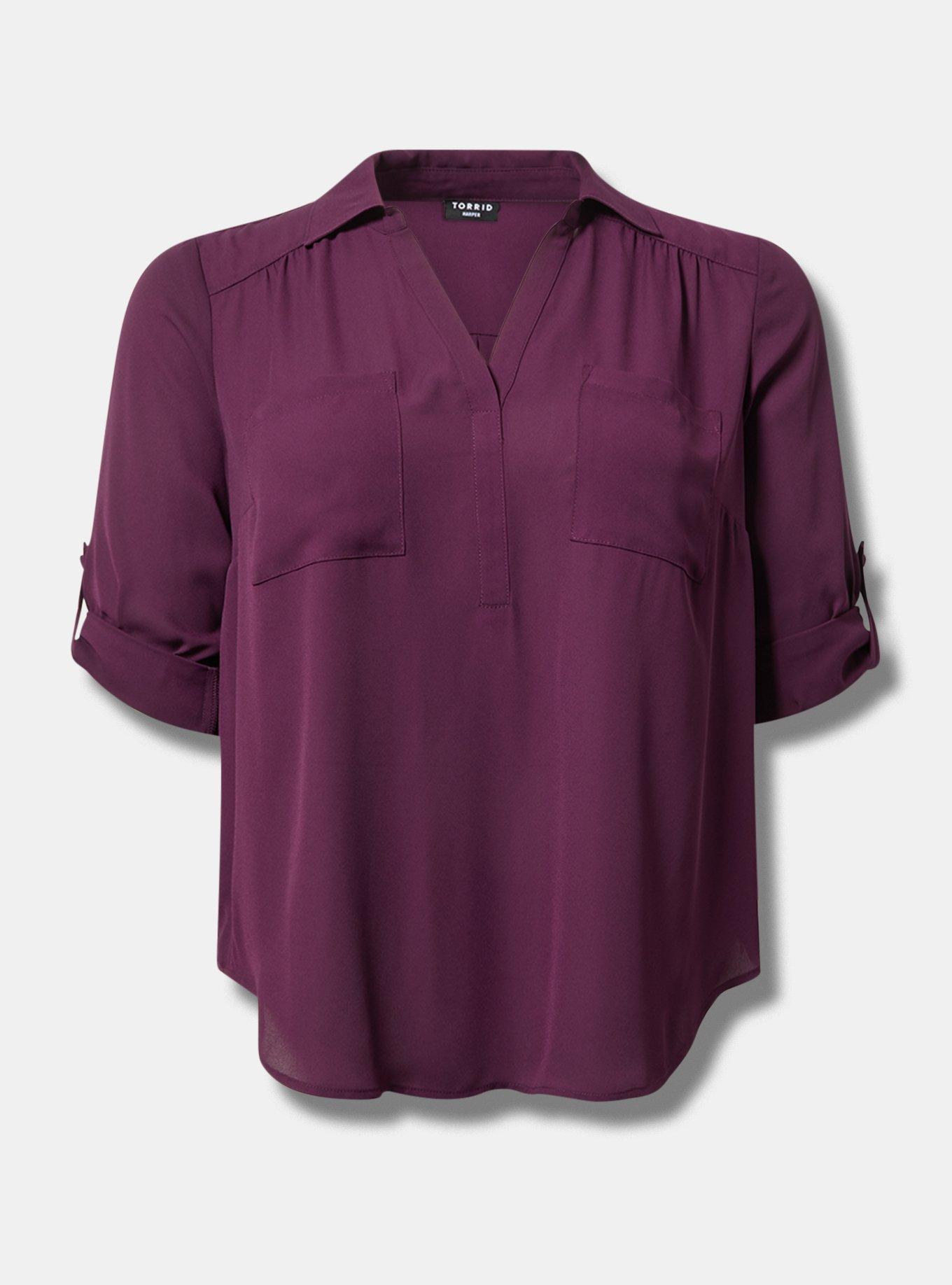 Harper Collared Pullover Blouse