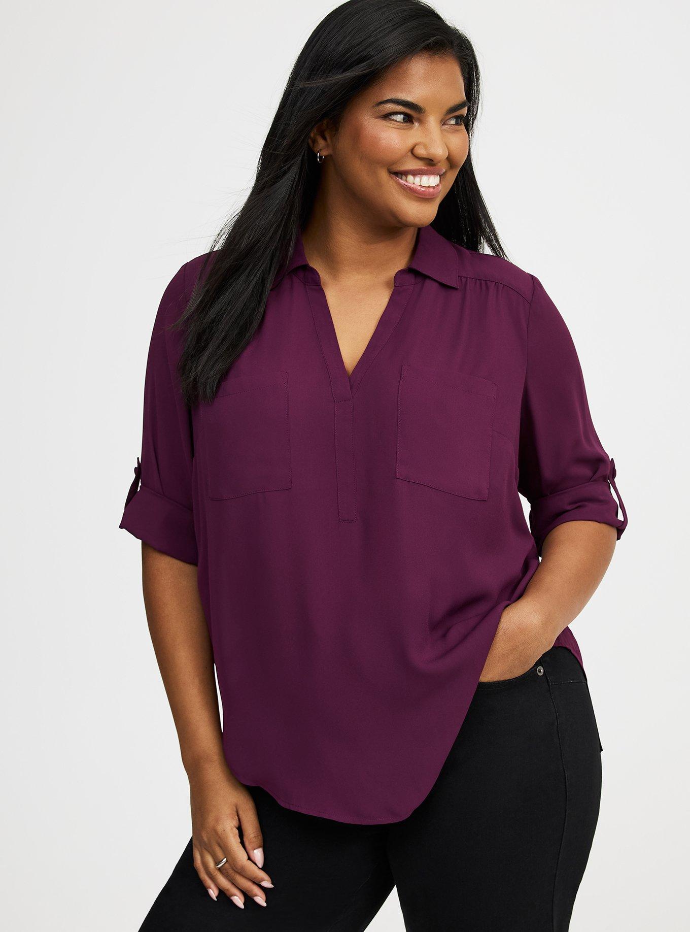 Harper Collared Pullover Blouse