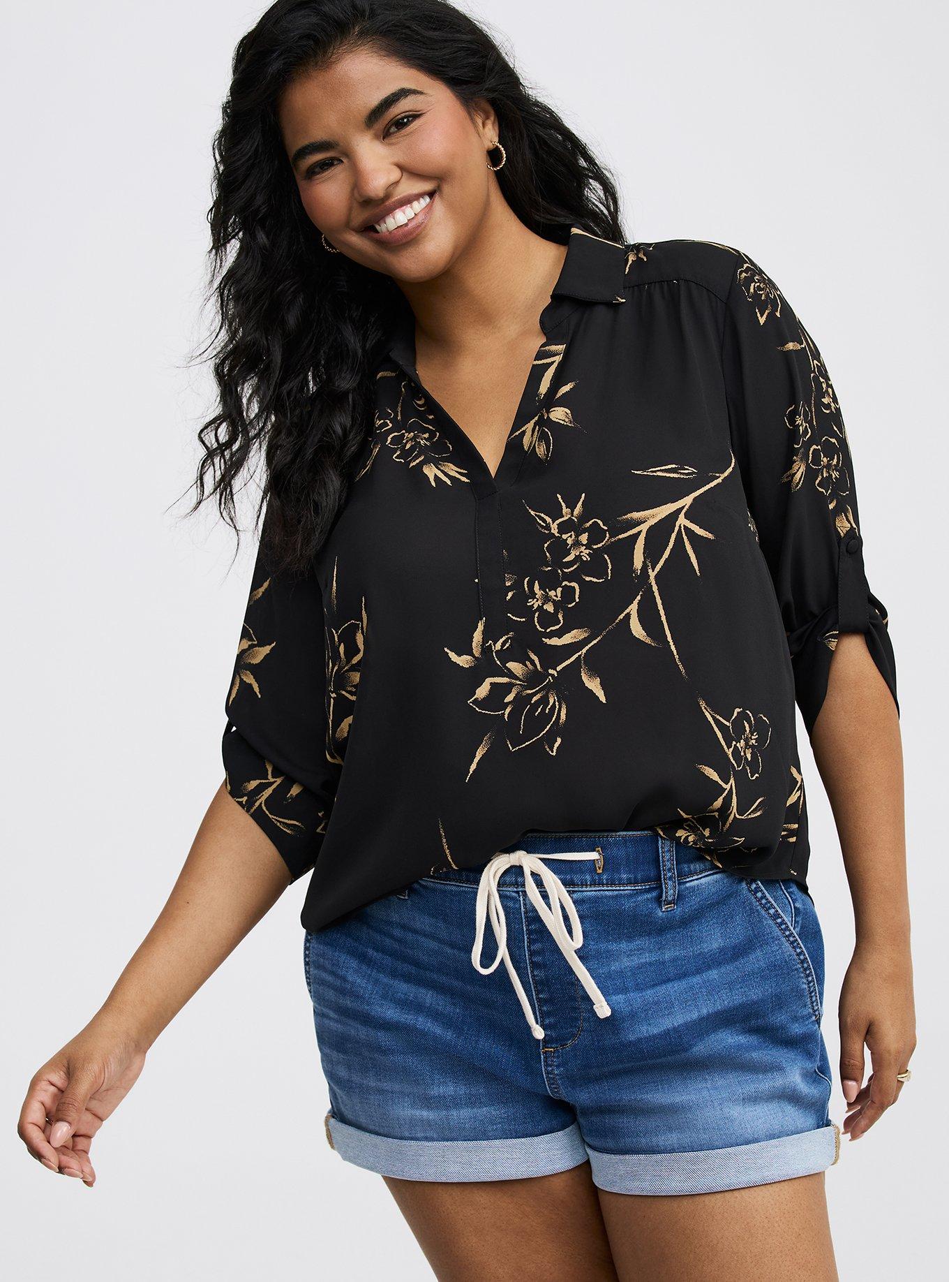 Harper Collared 3/4 Sleeve Blouse