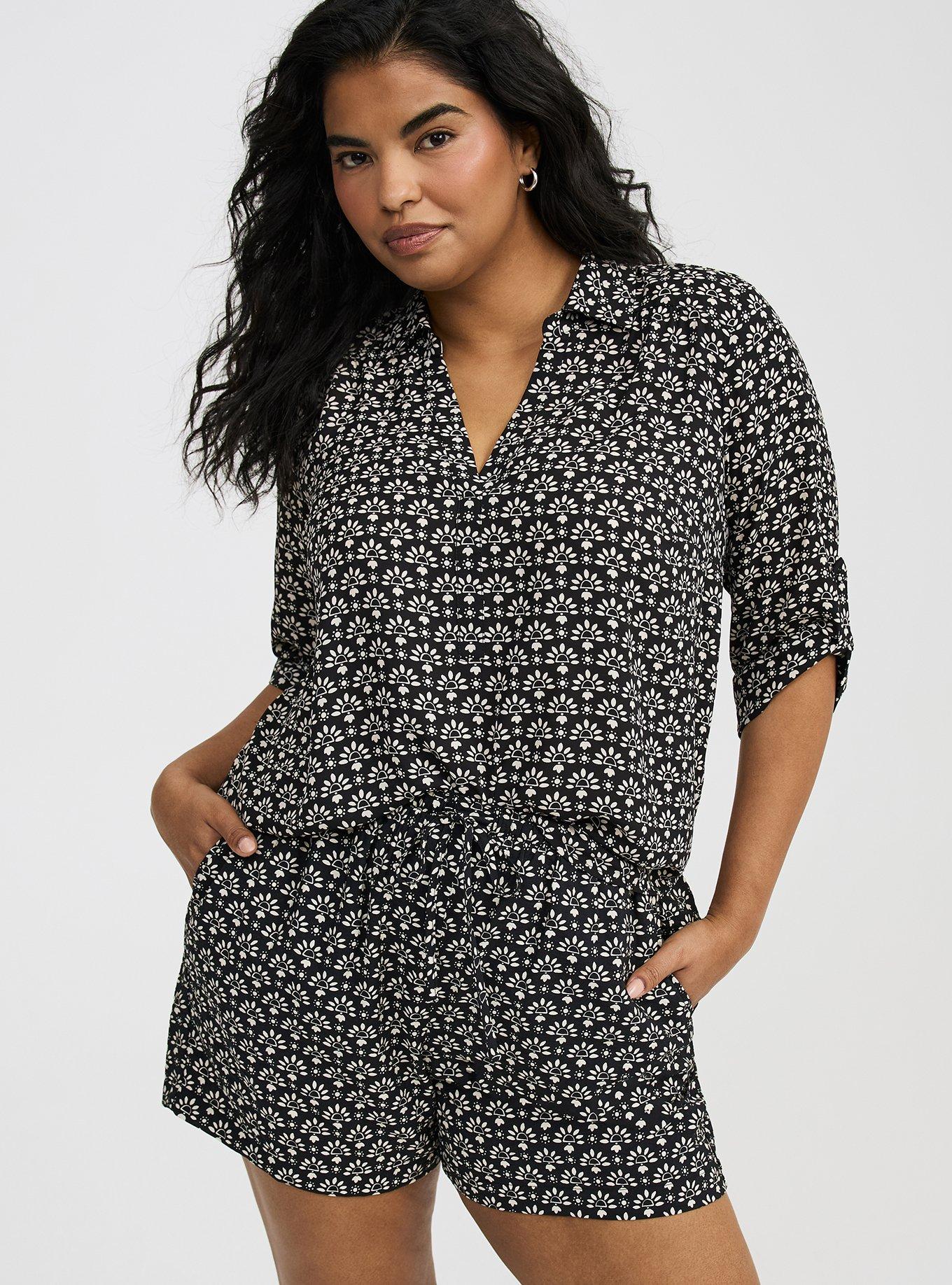 Harper Collared 3/4 Sleeve Blouse