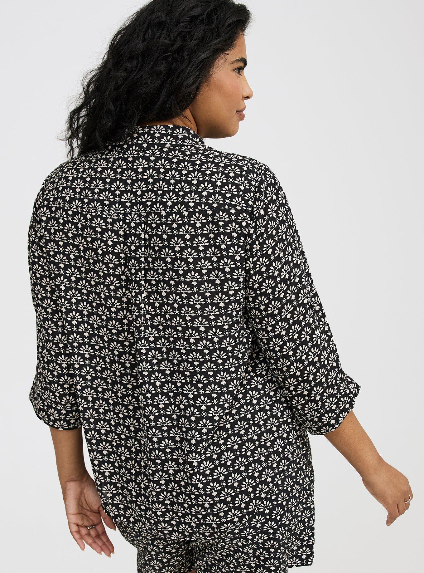 Harper Collared 3/4 Sleeve Blouse