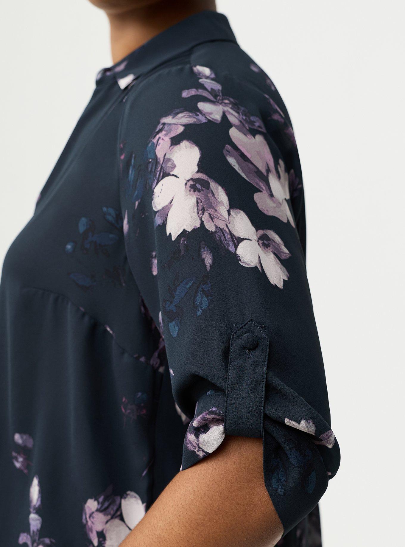 Harper Collared 3/4 Sleeve Blouse