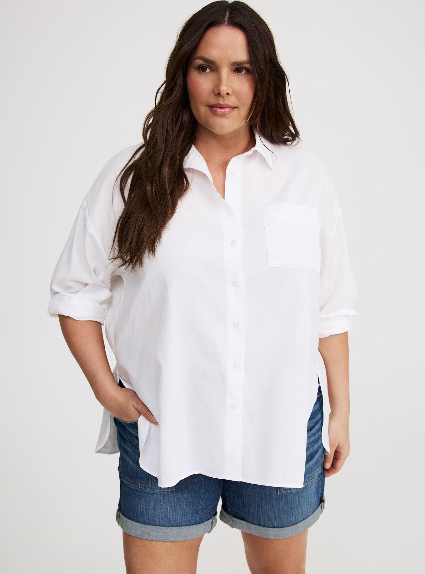 Cotton Rayon Drop Shoulder Tunic