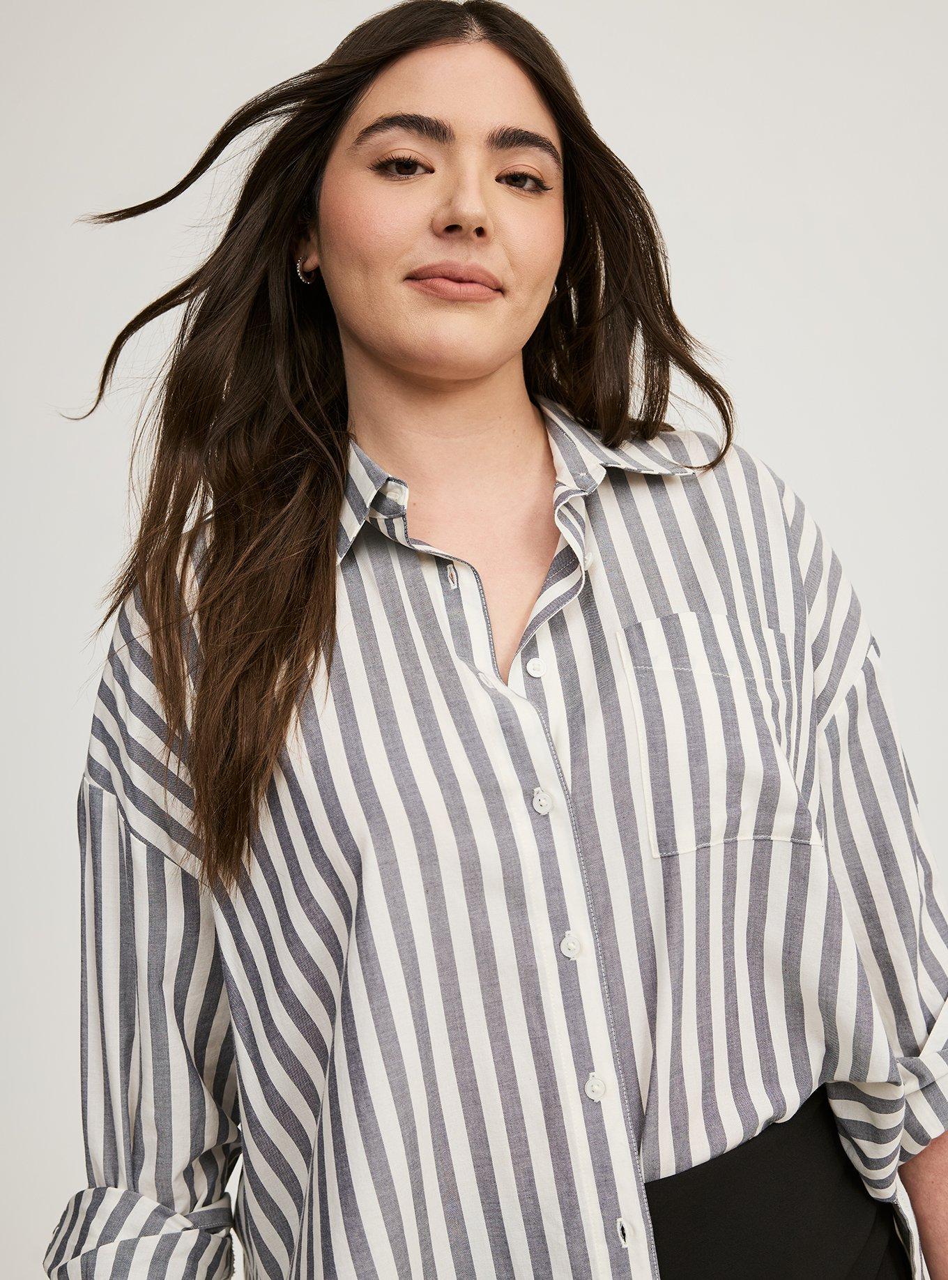 drop shoulder dress shirt D2