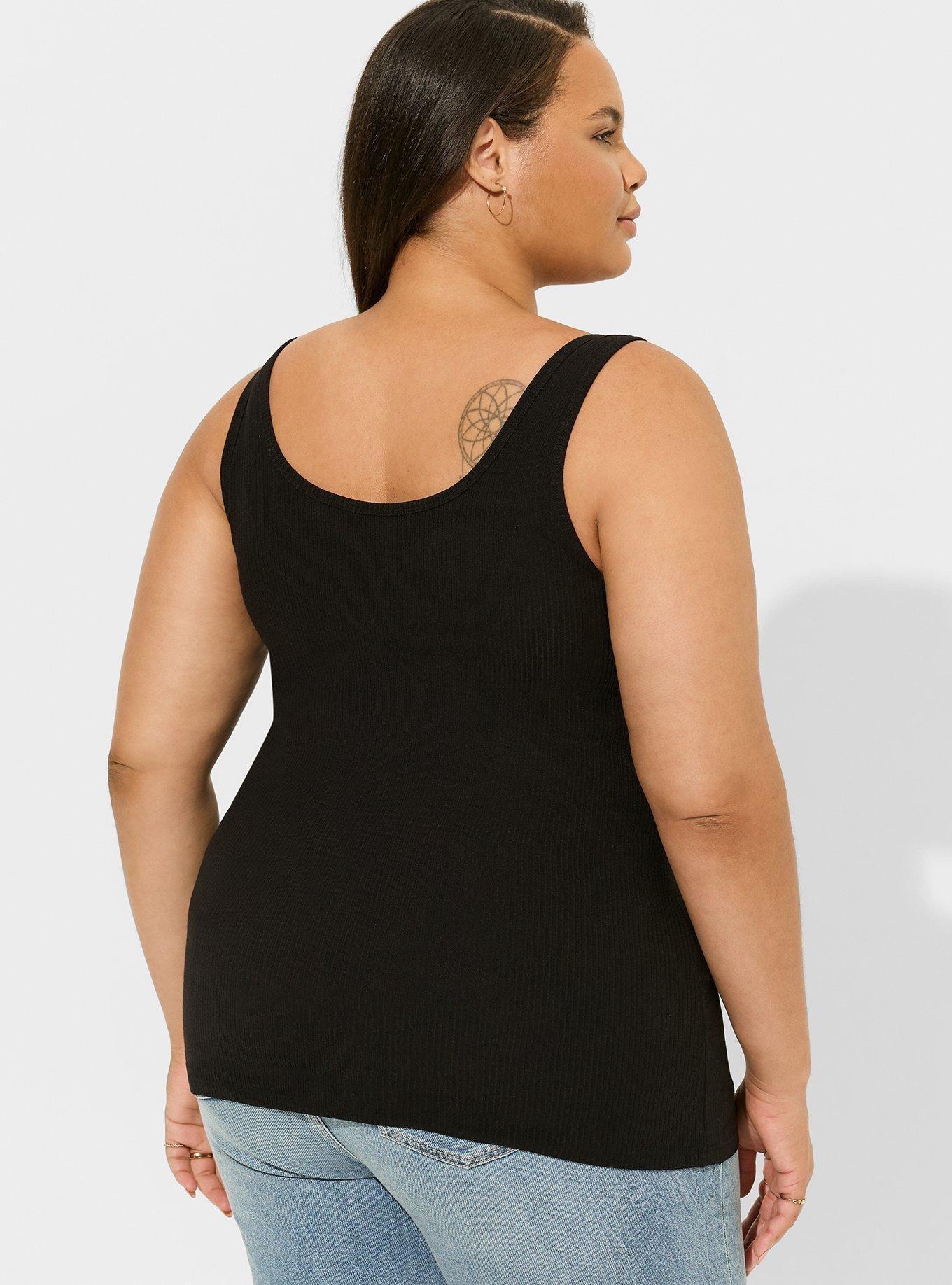 Super Soft Rib Cinch Front Tank