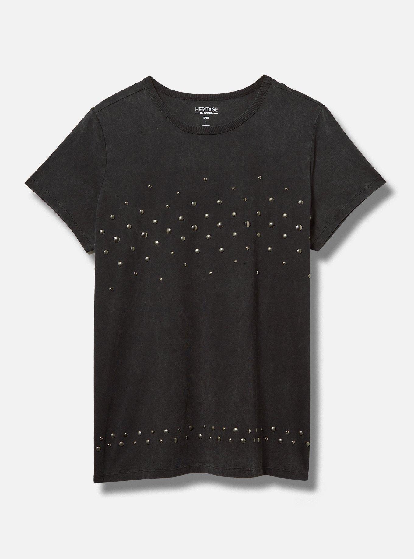 Heritage Jersey Crew Neck Studded Tee