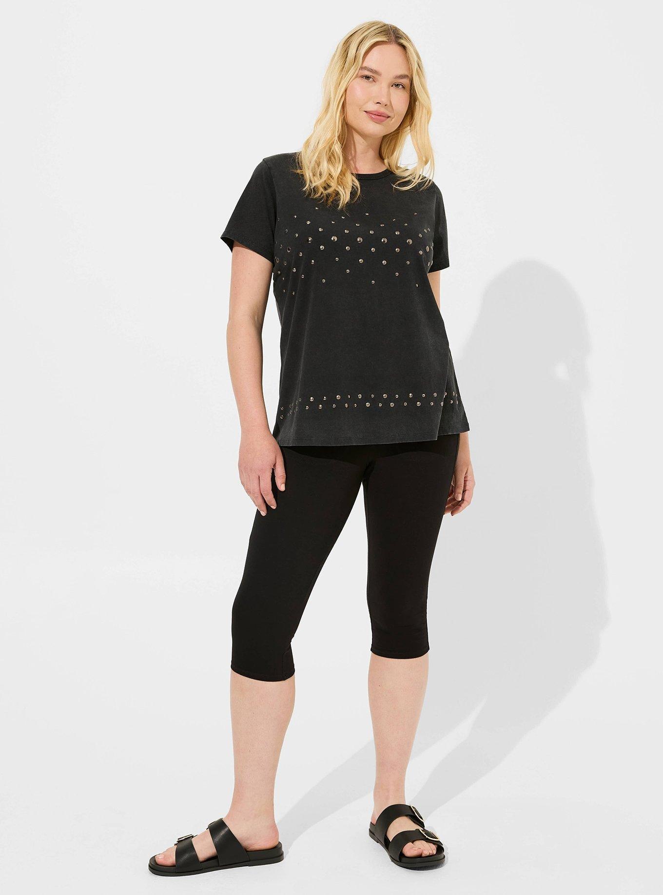 Heritage Jersey Crew Neck Studded Tee