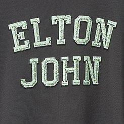 Elton John Relaxed Fit Cotton Crew Tee, VINTAGE BLACK, swatch