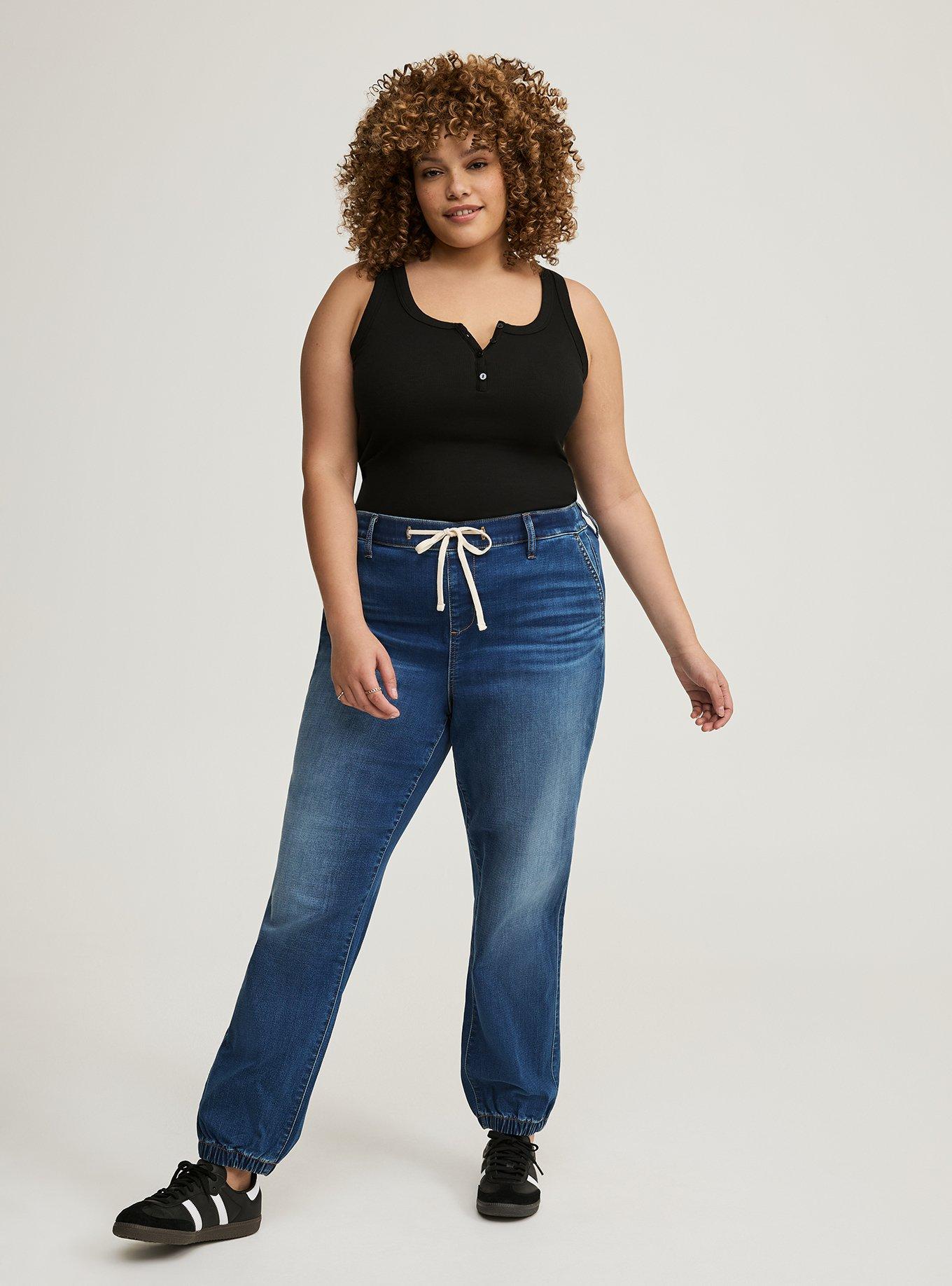 Plus size shops jogger jeans