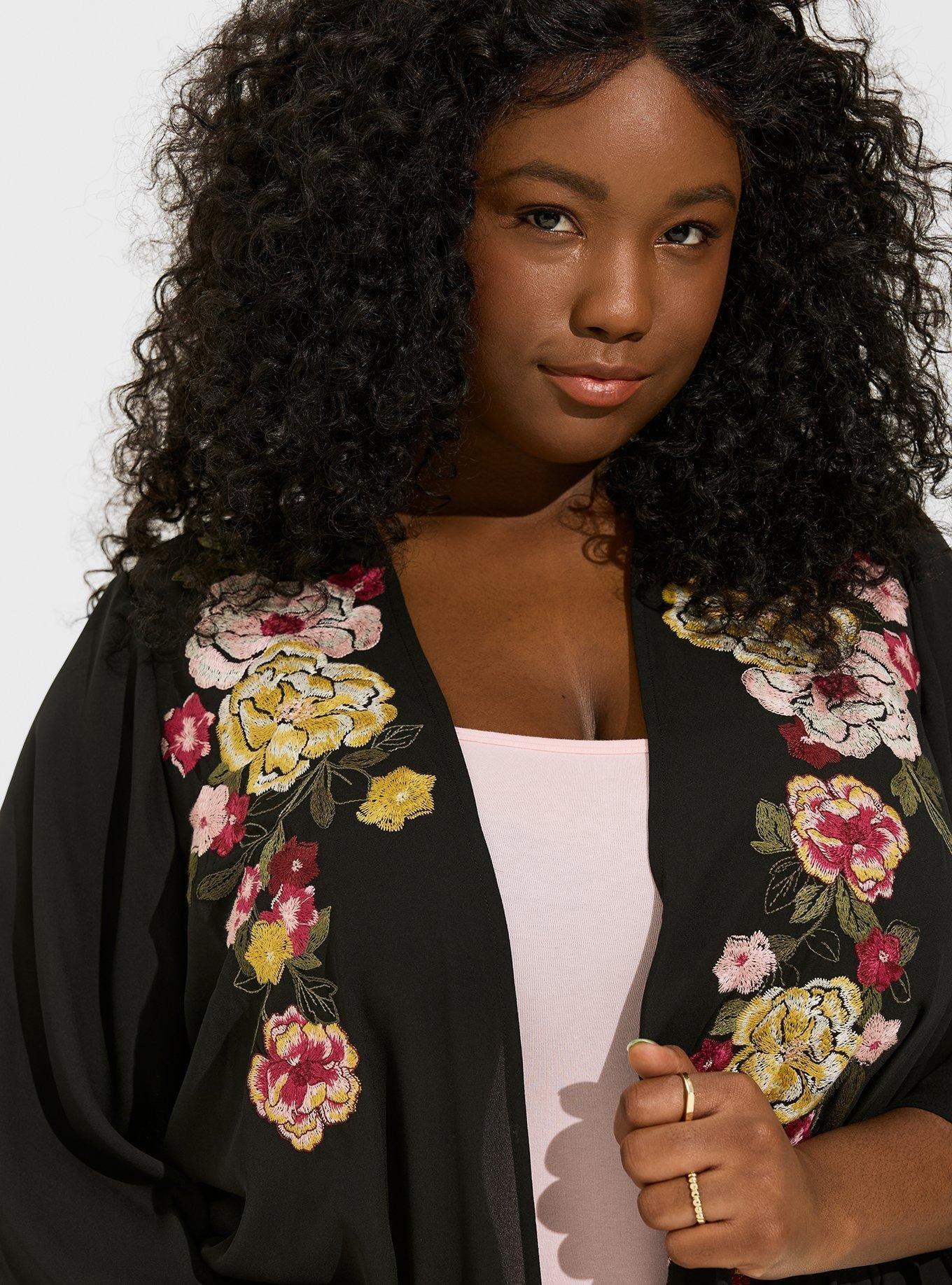 Embellished kimono jacket store