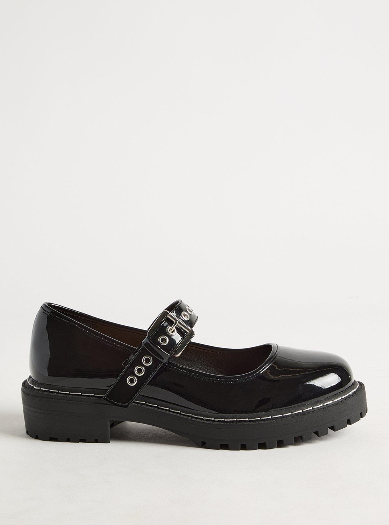 Lug Sole Mary Jane Flat (WW)