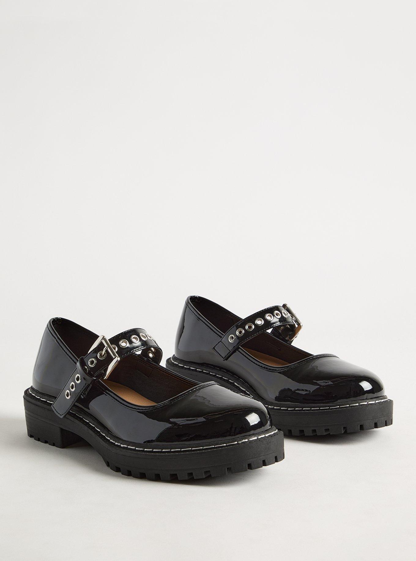 Lug Sole Mary Jane Flat (WW)