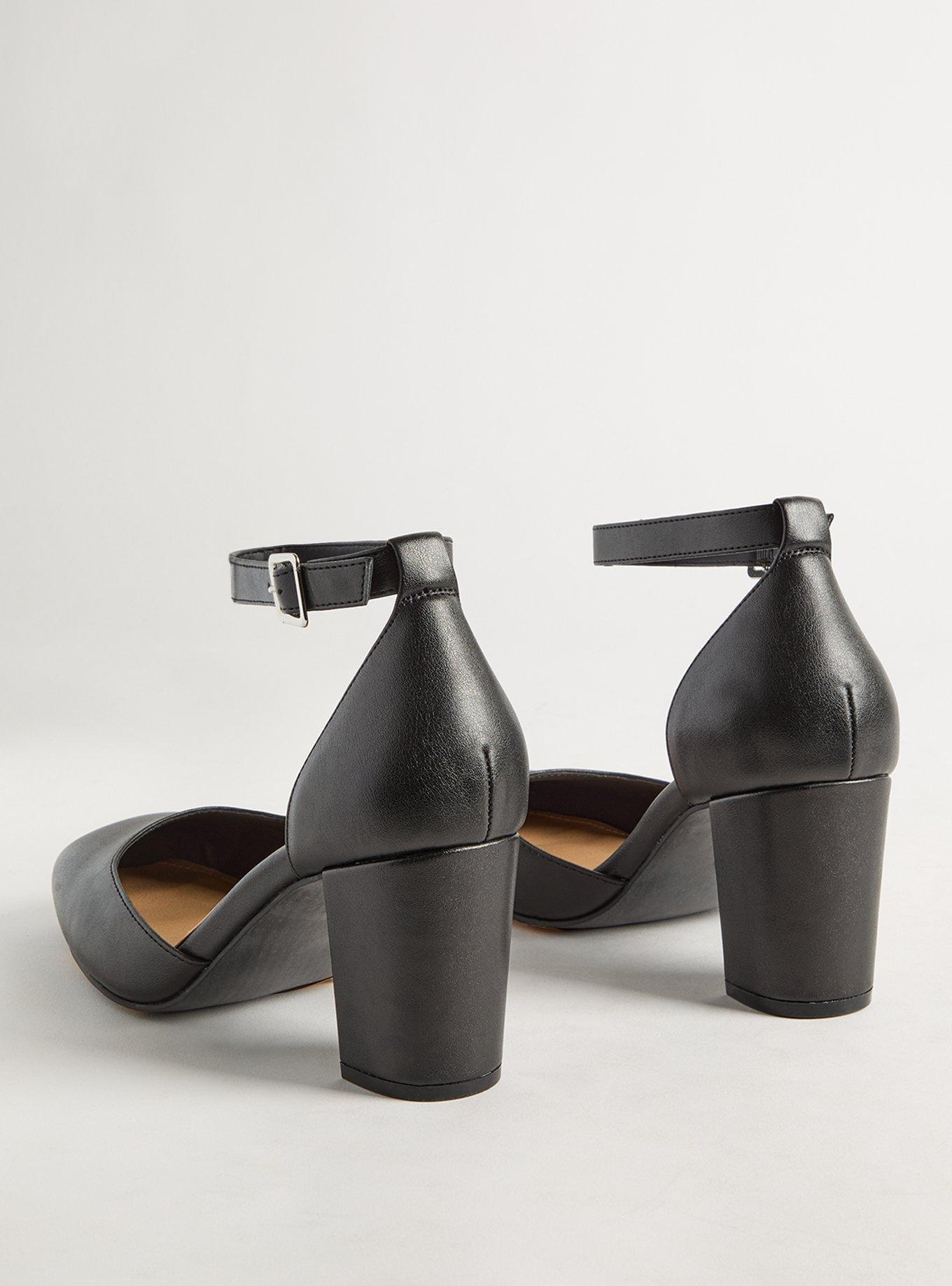 Block Heel D'Orsay Pumps (WW)