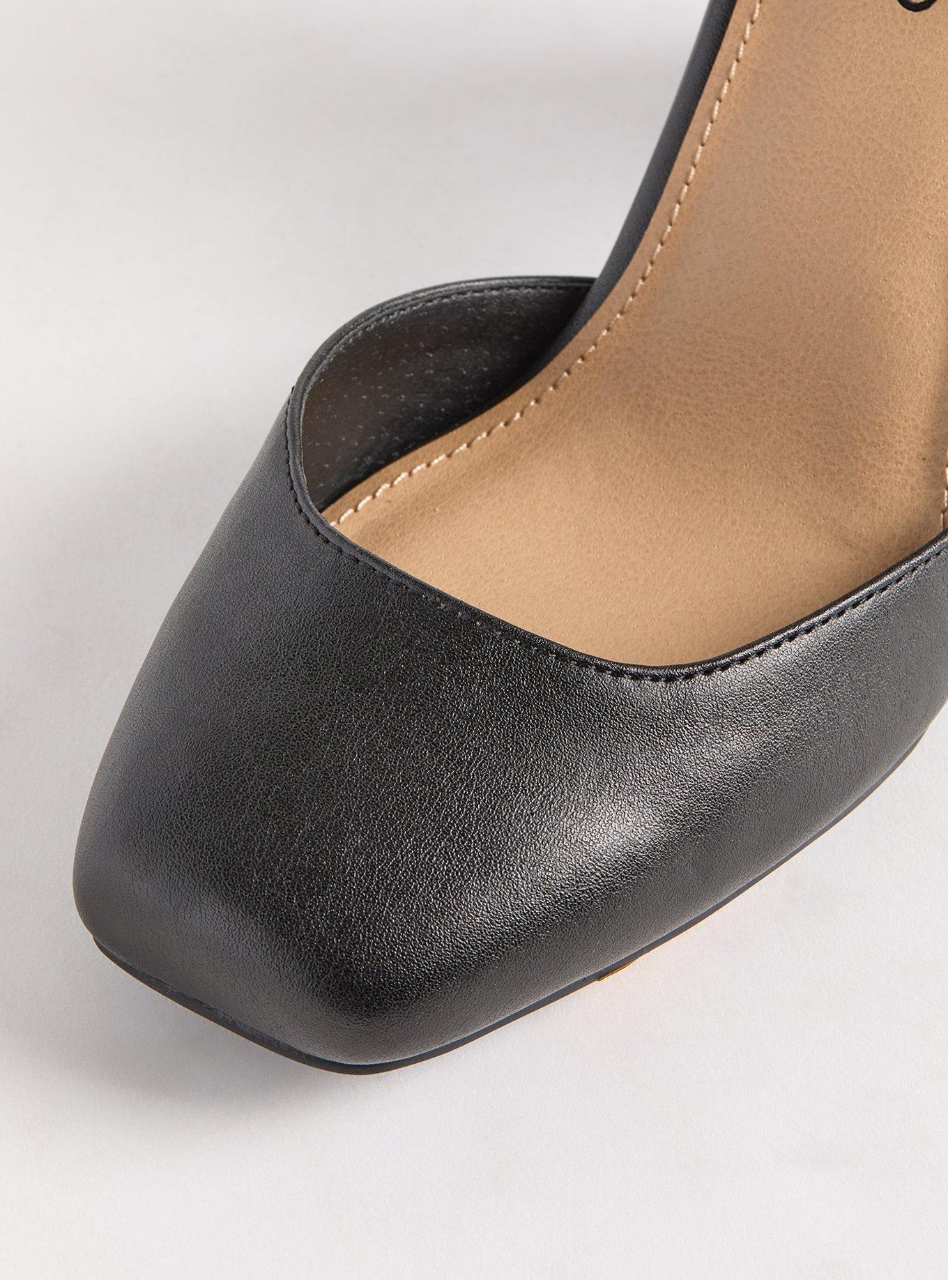 Block Heel D'Orsay Pumps (WW)