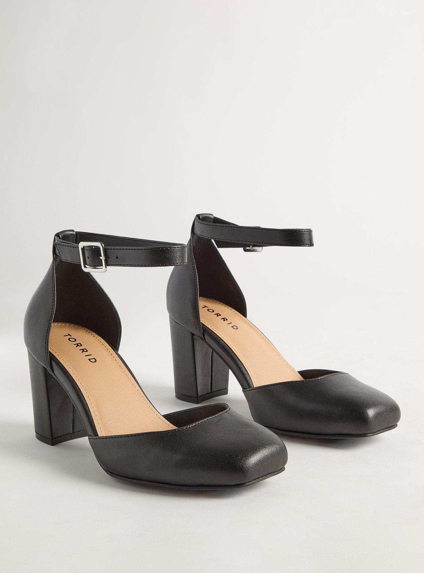 Block Heel D'Orsay Pumps (WW)