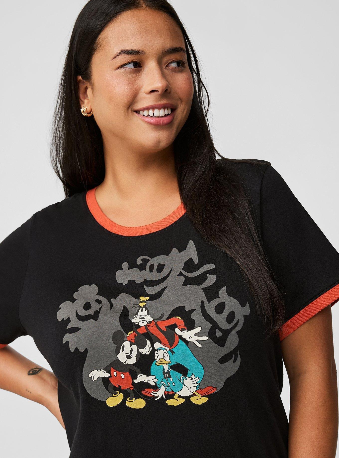 Disney Mickey Friends Halloween Ringer Top, DEEP BLACK, alternate