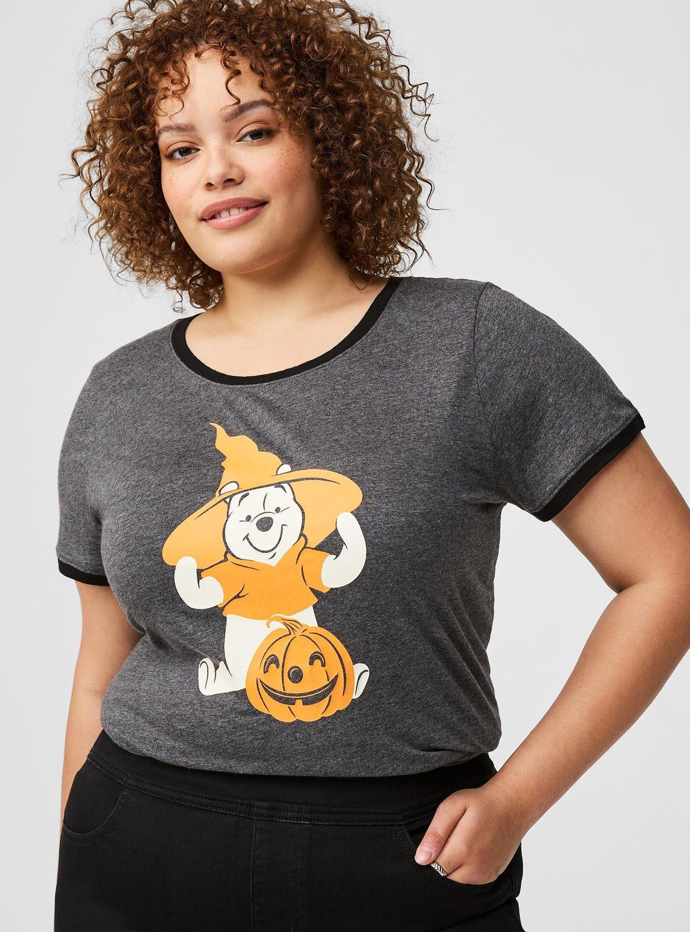 Disney WInnie The Pooh Halloween Ringer Top