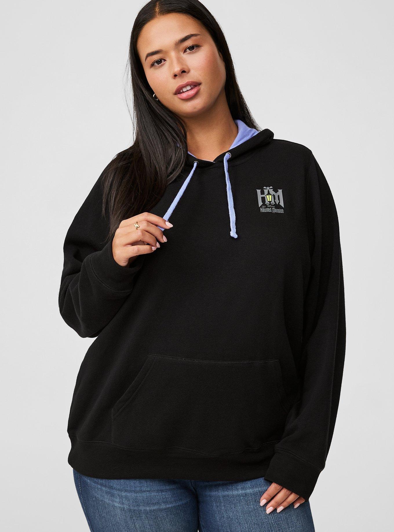 Disney Haunted Mansion Cozy Fleece Hoodie, DEEP BLACK, alternate