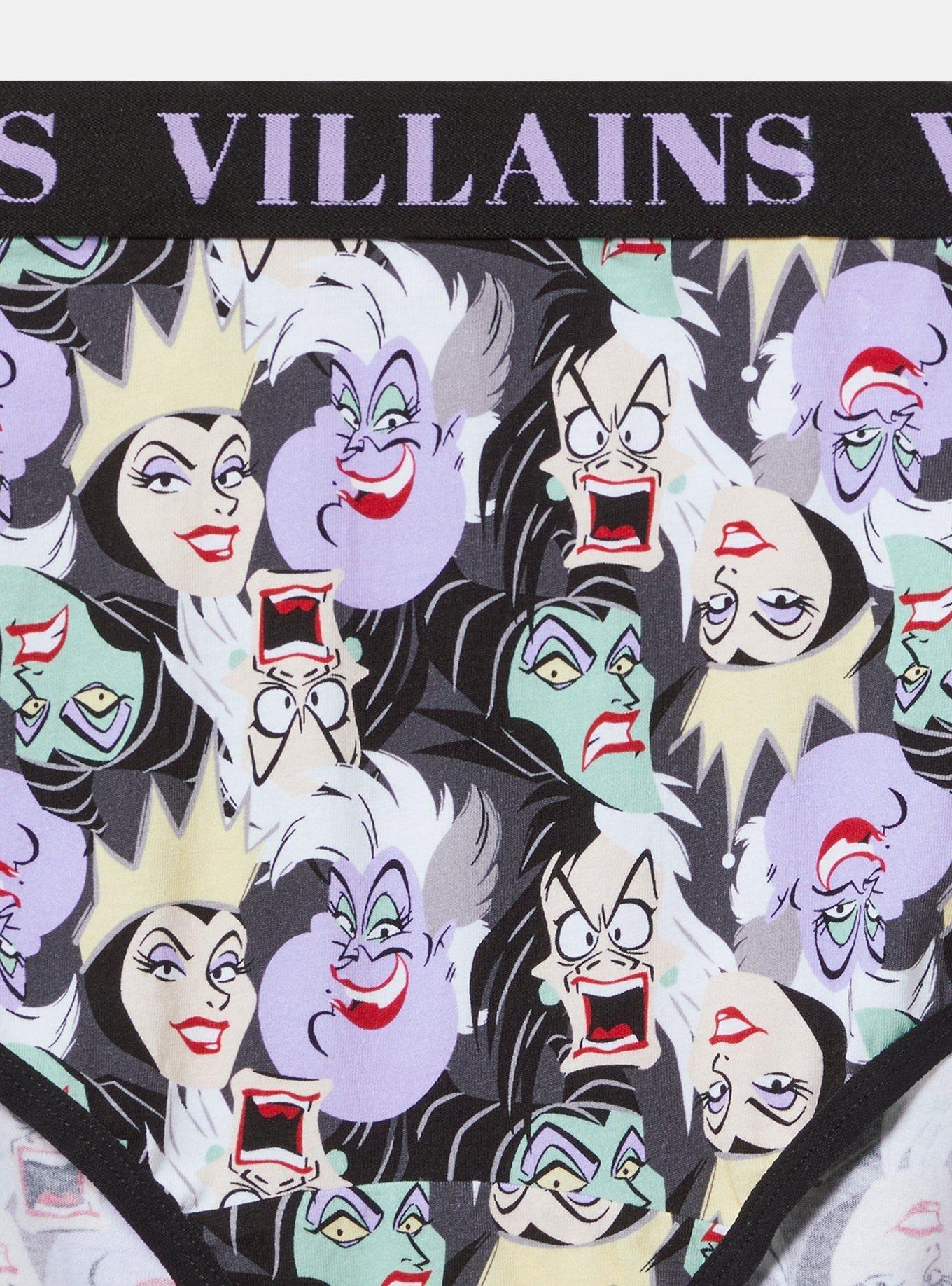 Disney Villains Mid Rise Cotton Brief