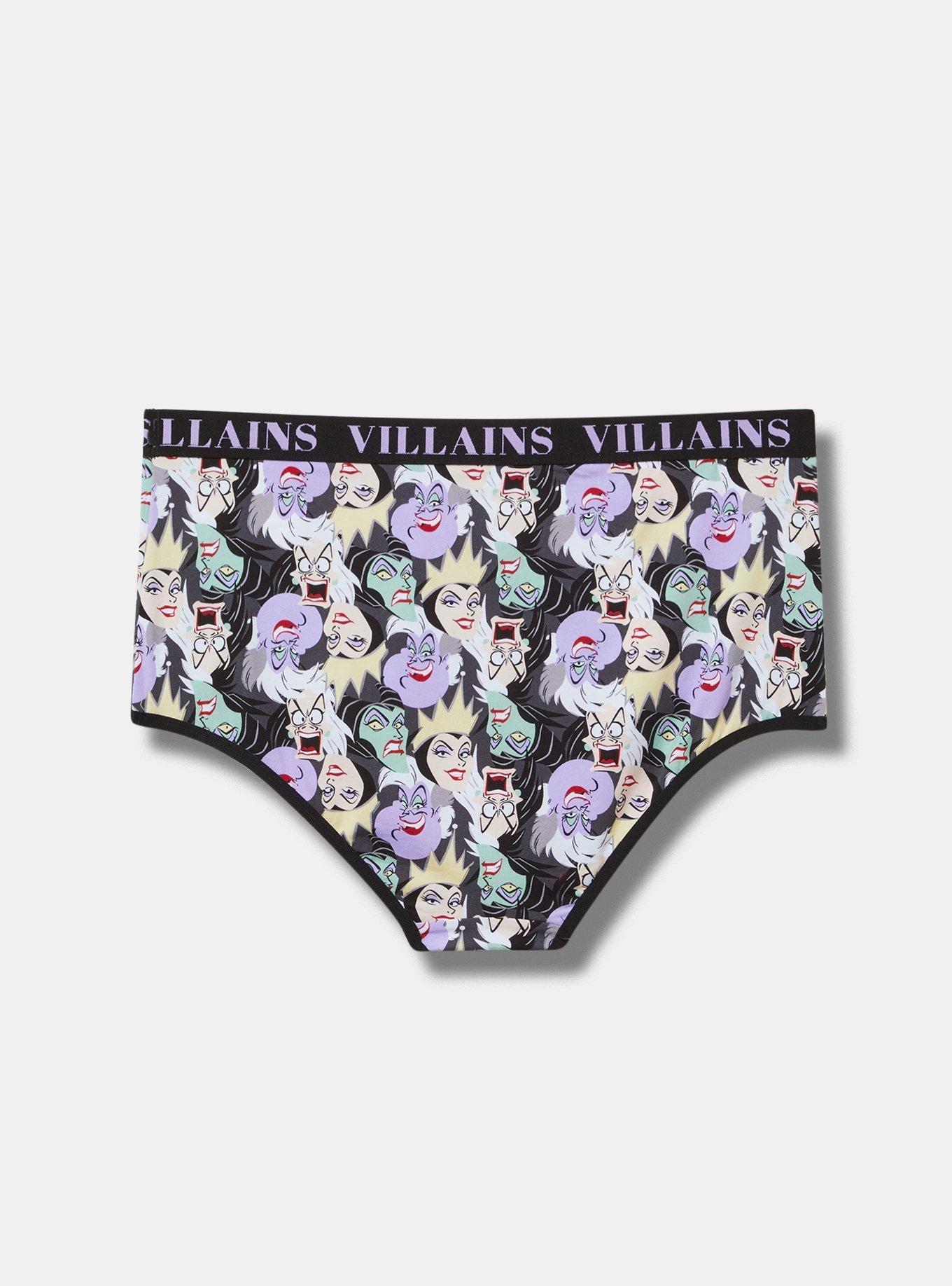 Disney Villains Mid Rise Cotton Brief , MULTI, alternate