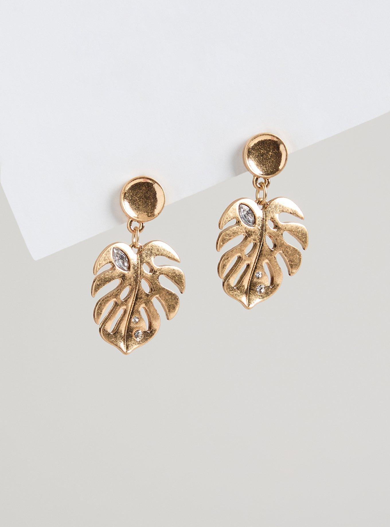 Rhinestone Palm Statement Earring